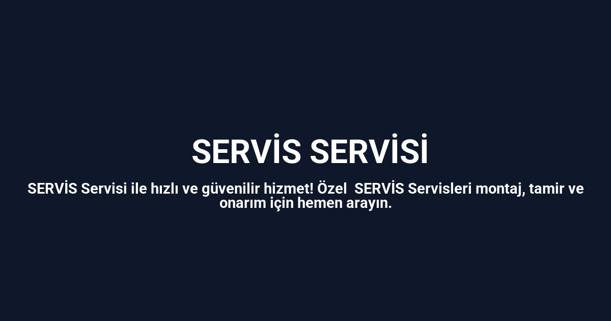 Kargı Amana Servisi